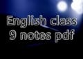 9th class English notes pdf