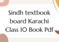 Sindh textbook board Karachi Class 10 Book Pdf